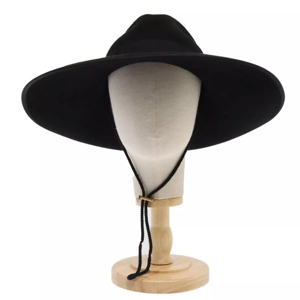 GUCCI Hat Felt XL Black Auth
